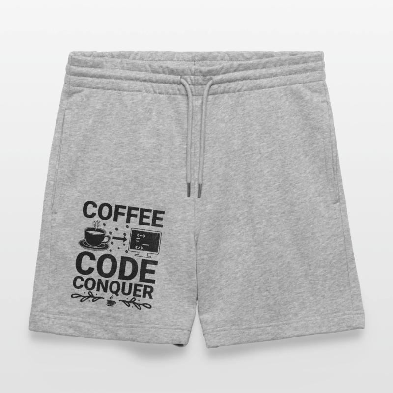 Coffee Coding Programmer Coder Developer Nerd Coff Stanley/Stella Trainer Unisex Organic Jogging Shorts