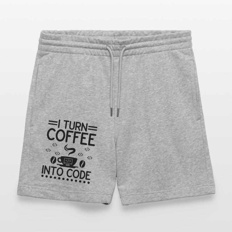 Coffee Coding Programmer Coder Developer Nerd Coff Stanley/Stella Trainer Unisex Organic Jogging Shorts