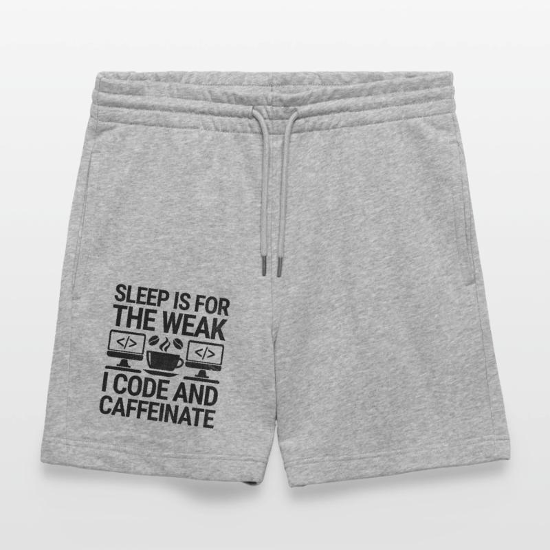 Coffee Coding Programmer Coder Developer Nerd Coff Stanley/Stella Trainer Unisex Organic Jogging Shorts