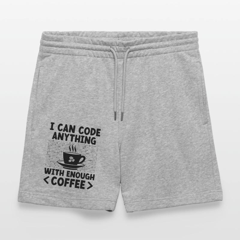 Café Codage Programmeur Codeur Développeur Nerd Coff Short de jogging bio TRAINER Stanley/Stella unisexe