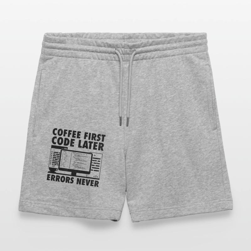 Café Codage Programmeur Codeur Développeur Nerd Coff Short de jogging bio TRAINER Stanley/Stella unisexe