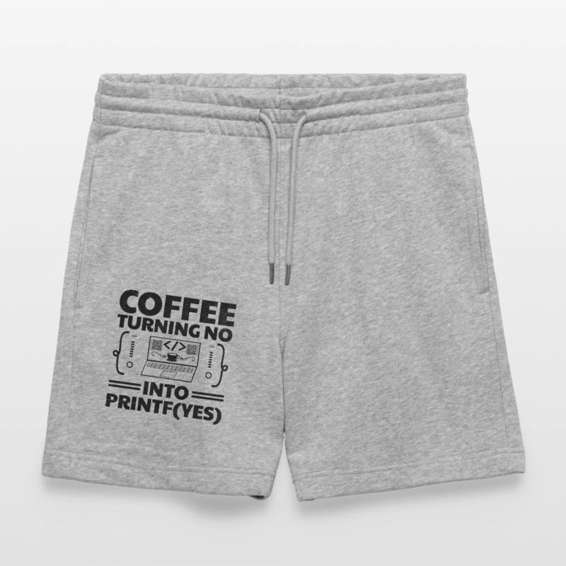 Café Codage Programmeur Codeur Développeur Nerd Coff Short de jogging bio TRAINER Stanley/Stella unisexe