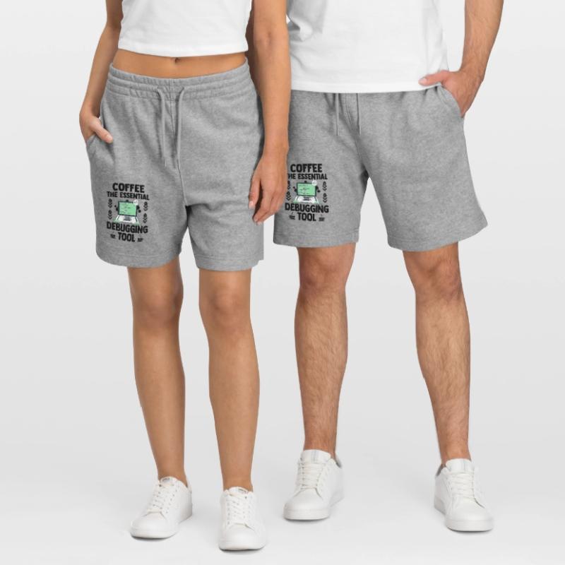 Café Codage Programmeur Codeur Développeur Nerd Coff Short de jogging bio TRAINER Stanley/Stella unisexe