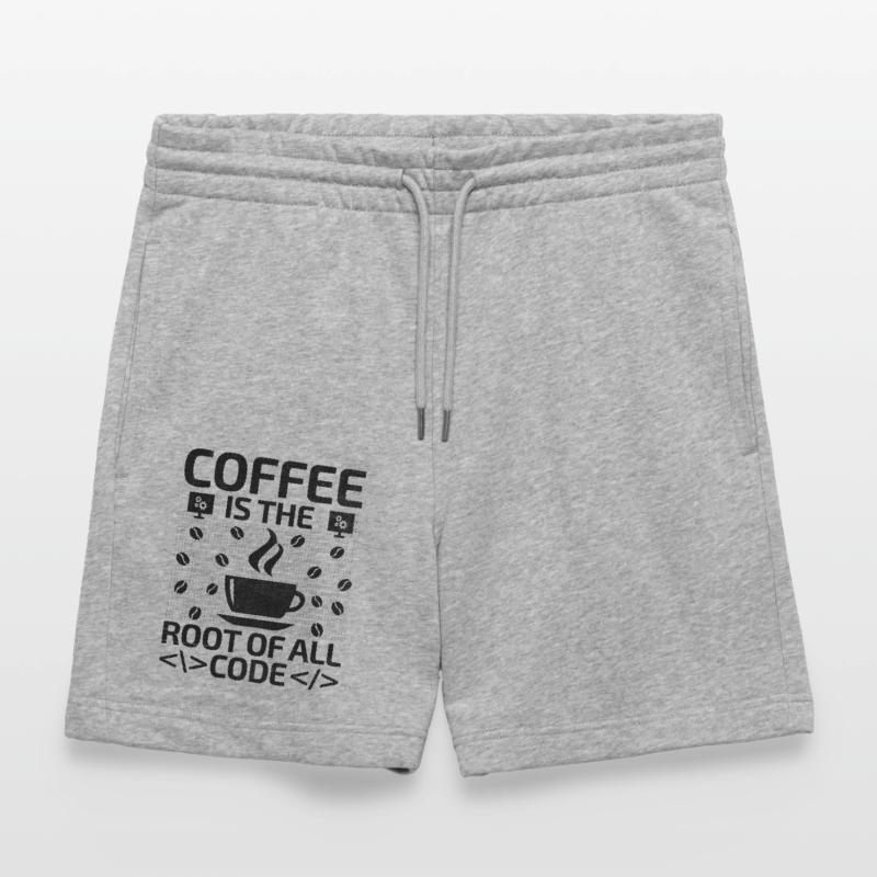 Café Codage Programmeur Codeur Développeur Nerd Coff Short de jogging bio TRAINER Stanley/Stella unisexe