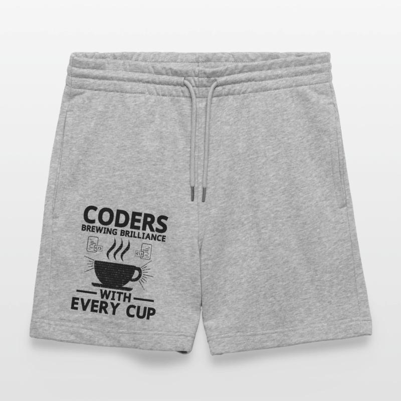 Café Codage Programmeur Codeur Développeur Nerd Coff Short de jogging bio TRAINER Stanley/Stella unisexe