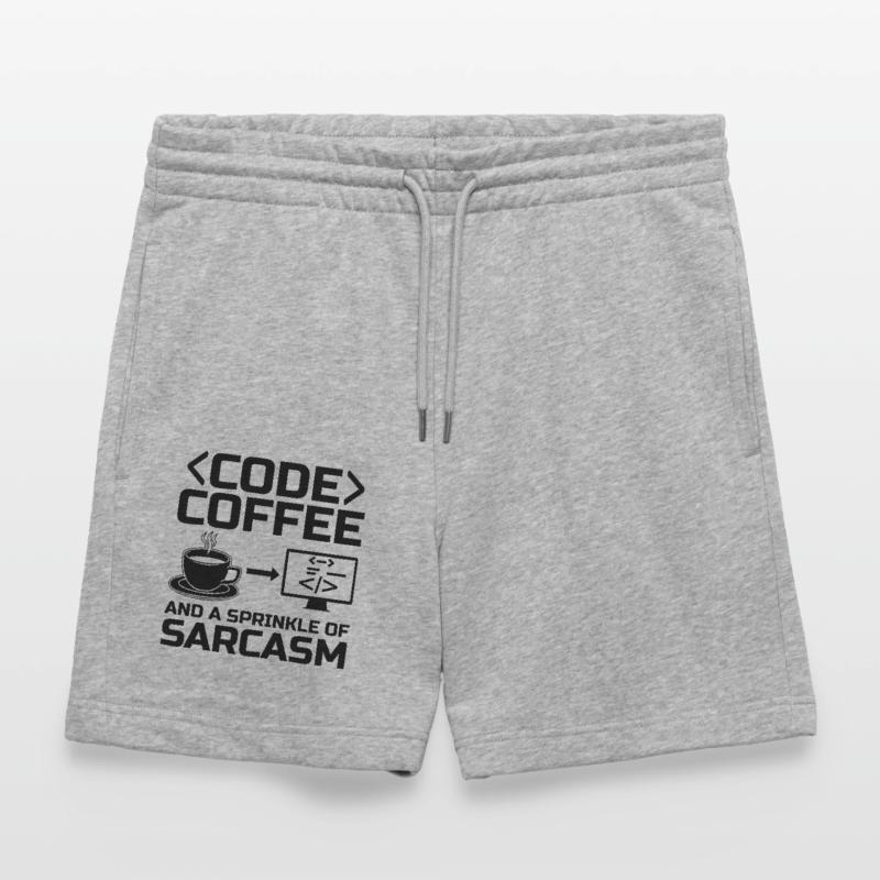 Café Codage Programmeur Codeur Développeur Nerd Coff Short de jogging bio TRAINER Stanley/Stella unisexe