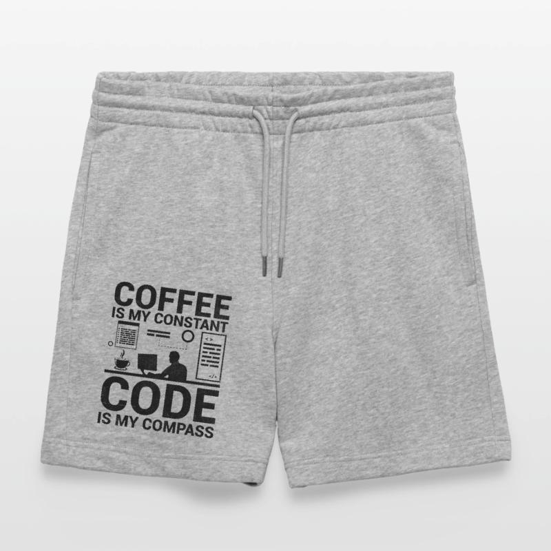 Café Codage Programmeur Codeur Développeur Nerd Coff Short de jogging bio TRAINER Stanley/Stella unisexe