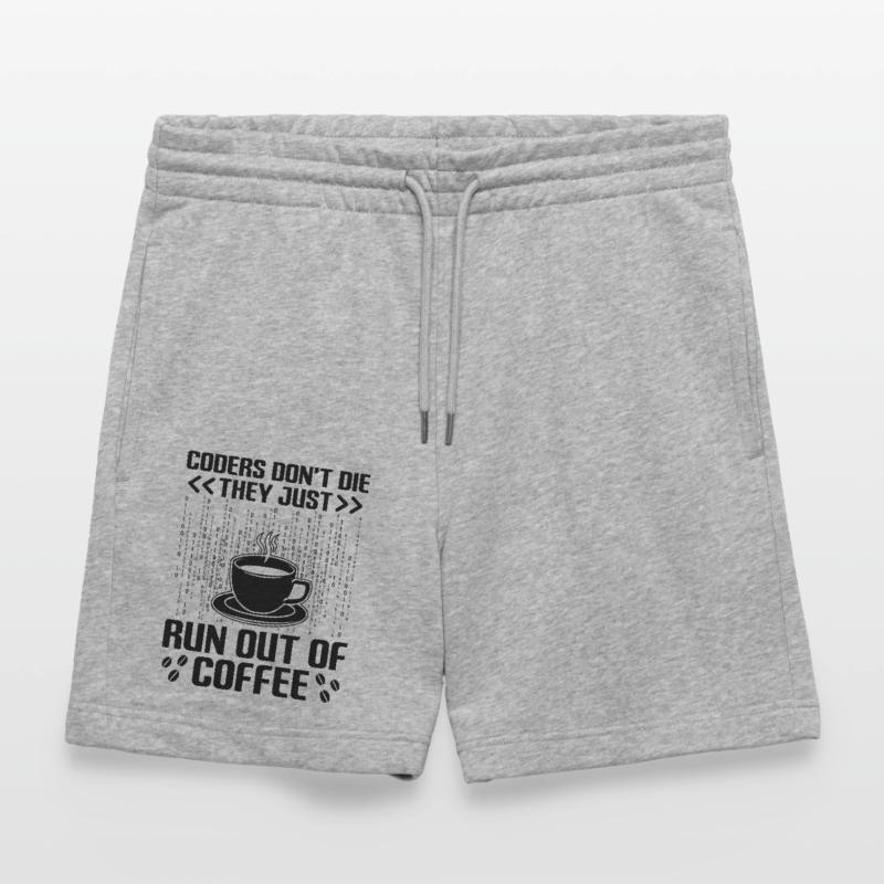 Kaffee-Codierung Programmierer Programmierer Entwickler Nerd Coff Stanley/Stella Unisex Bio Joggingshorts Trainer 