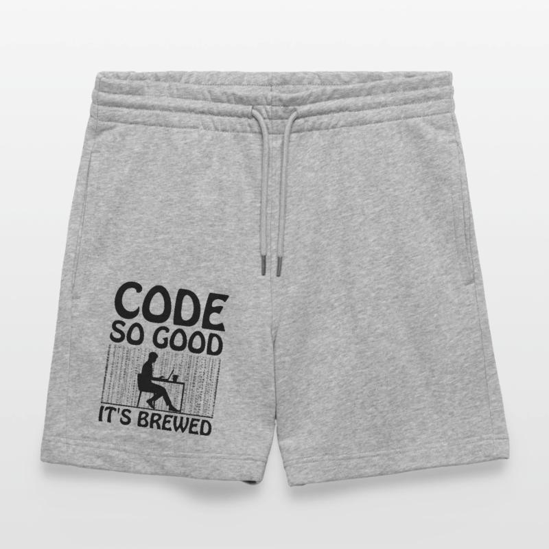 Kaffee-Codierung Programmierer Programmierer Entwickler Nerd Coff Stanley/Stella Unisex Bio Joggingshorts Trainer 
