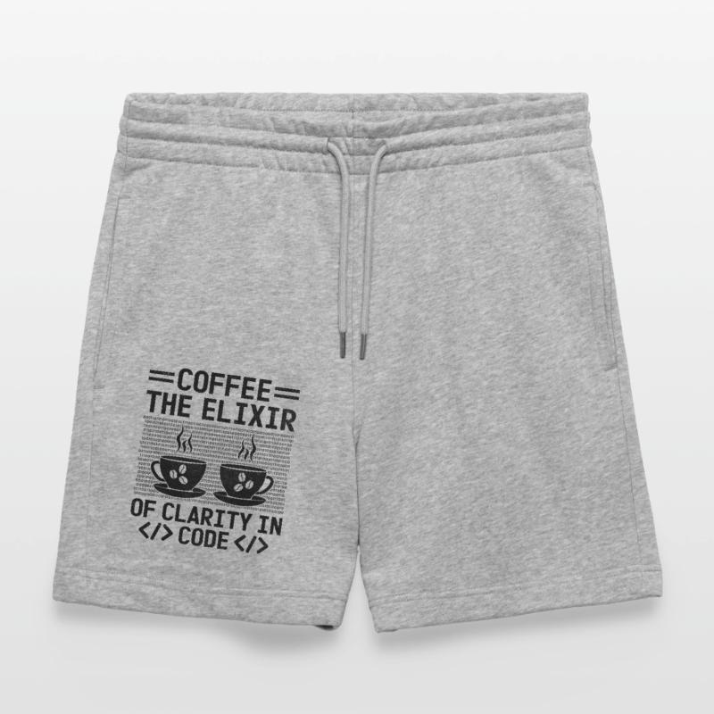 Kaffee-Codierung Programmierer Programmierer Entwickler Nerd Coff Stanley/Stella Unisex Bio Joggingshorts Trainer 