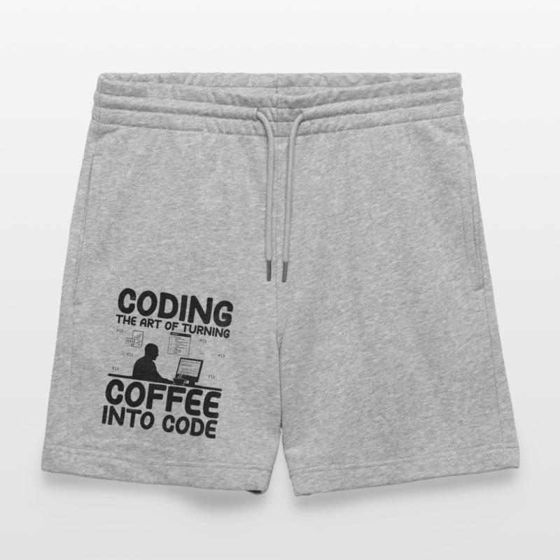 Kaffee-Codierung Programmierer Programmierer Entwickler Nerd Coff Stanley/Stella Unisex Bio Joggingshorts Trainer 
