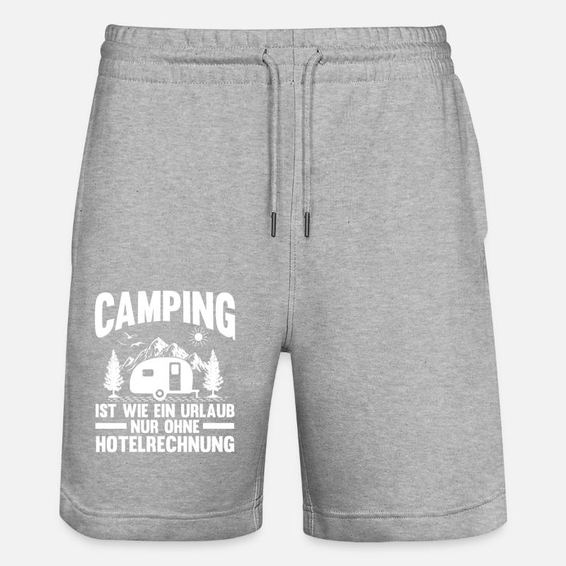Camping-car Camping-car Camping Camping - Short de jogging bio TRAINER Stanley/Stella unisexe - gris chiné