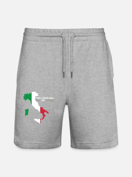 Friuli Venezia Italia Mappa Regione Italia Italia - Pantaloncini da jogger ecologici unisex Trainer di Stanley/Stella - grigio melange
