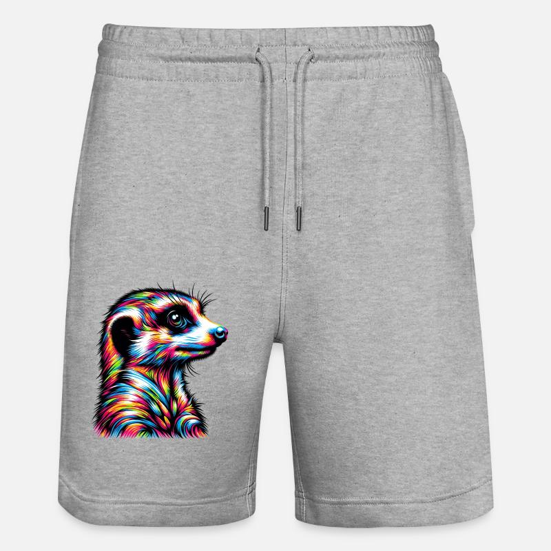 Suricate - Short de jogging bio TRAINER Stanley/Stella unisexe - gris chiné