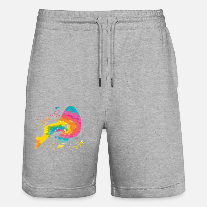 Plongée Plongée synchronisée - Short de jogging bio TRAINER Stanley/Stella unisexe - gris chiné