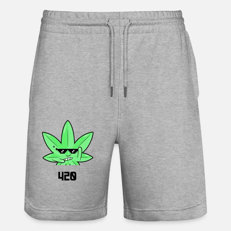 420 - Short de jogging bio TRAINER Stanley/Stella unisexe - gris chiné