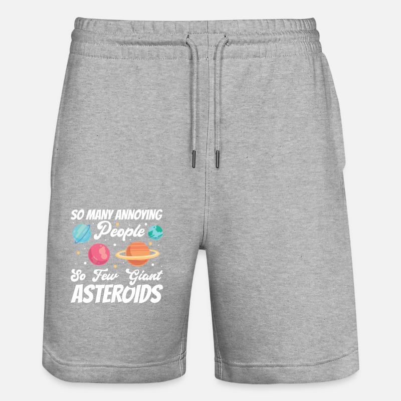 RaSarcastic Planet Scientist Dire - Short de jogging bio TRAINER Stanley/Stella unisexe - gris chiné