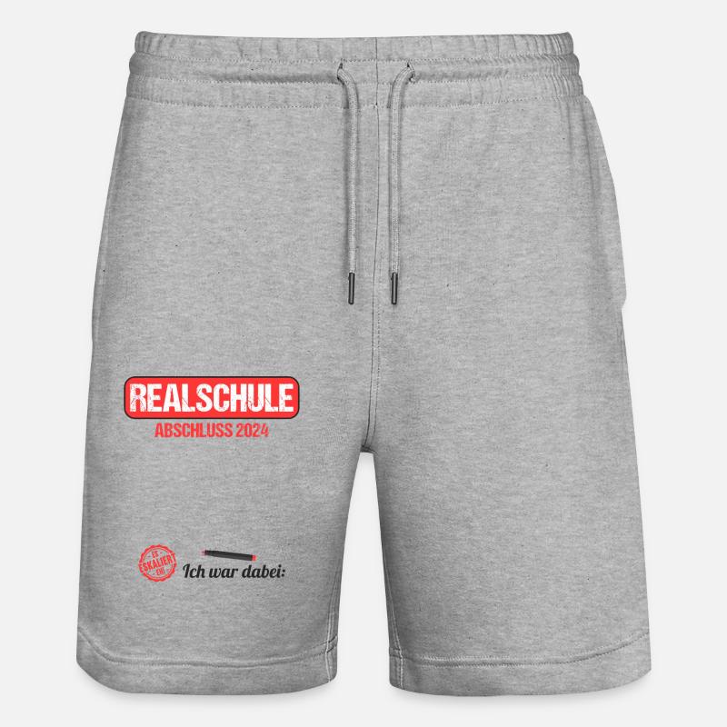 Lycée Jeunes Filles Lycée 2024 - Short de jogging bio TRAINER Stanley/Stella unisexe - gris chiné