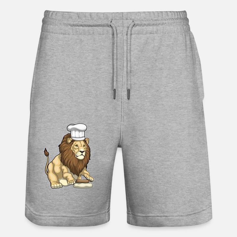 Chapeau de chef Lion Baker - Short de jogging bio TRAINER Stanley/Stella unisexe - gris chiné