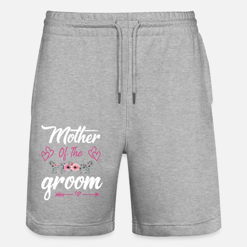 Mère de la mariée marié - Short de jogging bio TRAINER Stanley/Stella unisexe - gris chiné