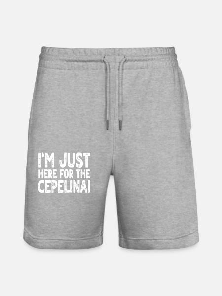 Cepelinai Lover Design - Stanley/Stella Trainer Unisex Organic Jogging Shorts - heather grey