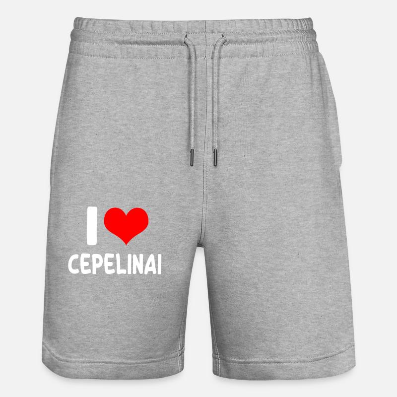 J’adore Cepelinai - Short de jogging bio TRAINER Stanley/Stella unisexe - gris chiné