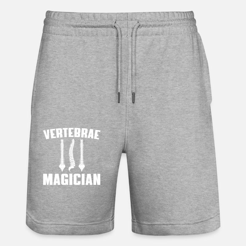 Chiropraticien – Mage tourneur - Short de jogging bio TRAINER Stanley/Stella unisexe - gris chiné