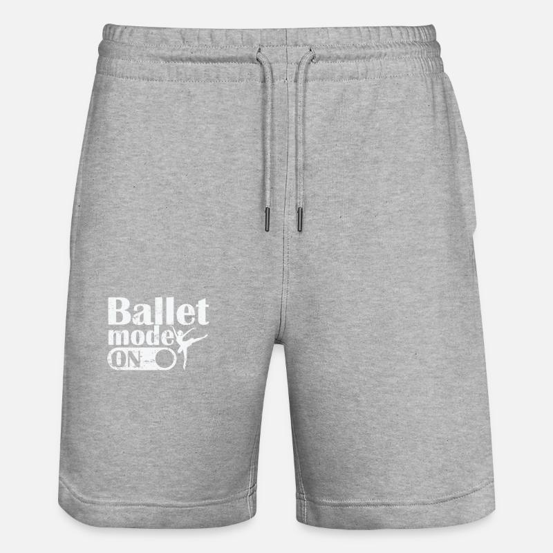 Mode Ballet activé - Short de jogging bio TRAINER Stanley/Stella unisexe - gris chiné