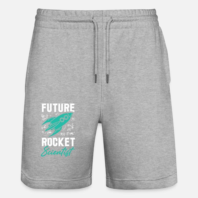 Rocket Scientist Future Mathematician Rackete - Short de jogging bio TRAINER Stanley/Stella unisexe - gris chiné