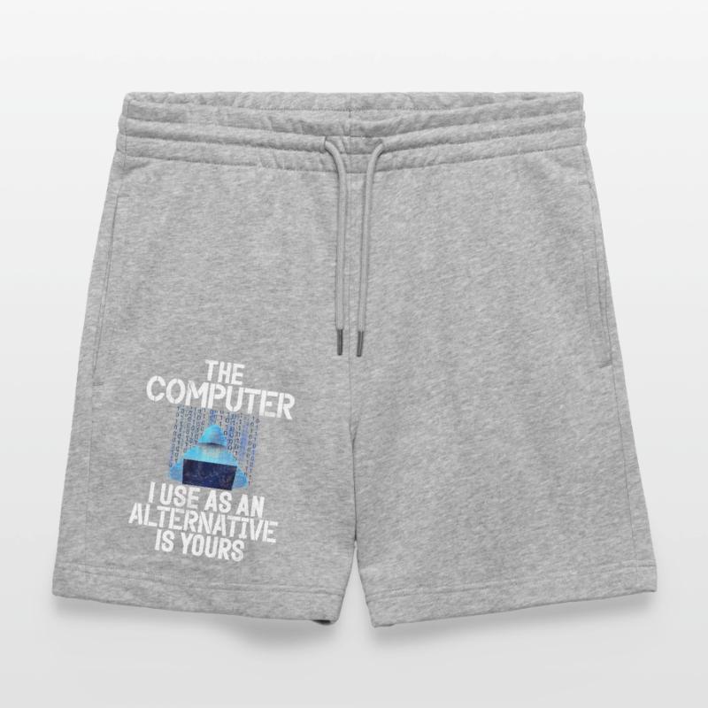 Cyber security hacker hacking Stanley/Stella Trainer Unisex Organic Jogging Shorts