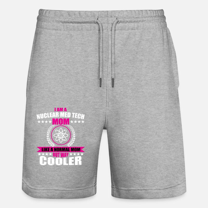 Nuklearmedizinischer Technologe Mama - Stanley/Stella Unisex Bio Joggingshorts Trainer  - Grau meliert