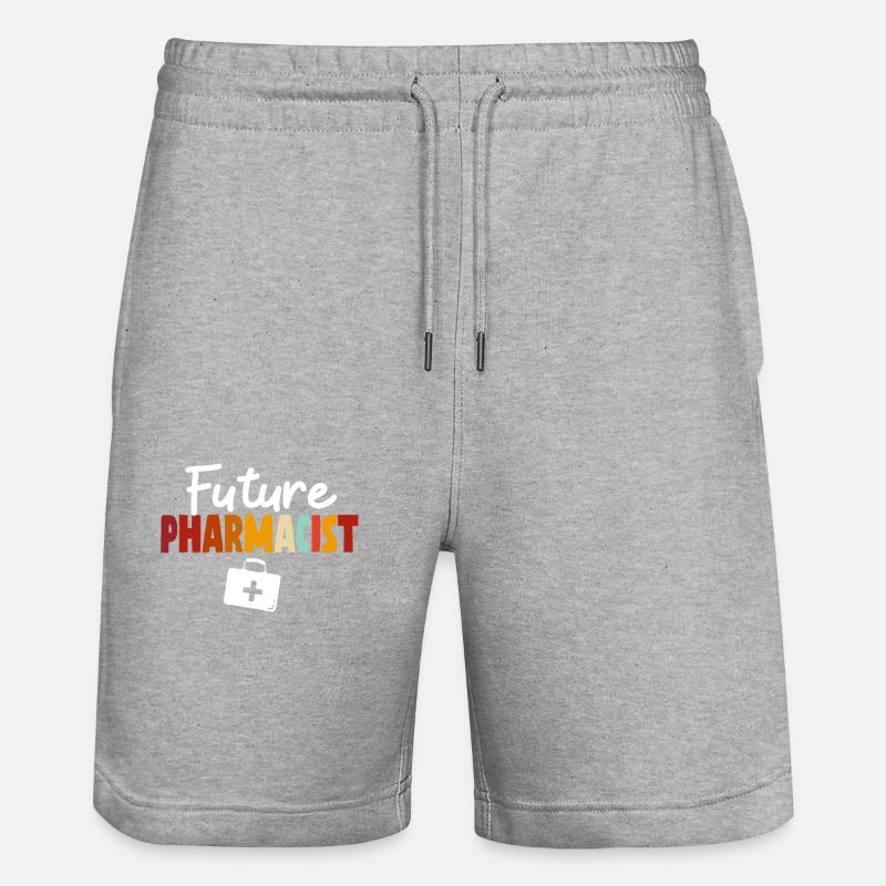 Futur pharmacien - Short de jogging bio TRAINER Stanley/Stella unisexe - gris chiné