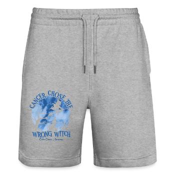 Krebs Hexe Dunkelblau Doppelpunkt - Stanley/Stella Unisex Bio Joggingshorts Trainer  - Grau meliert - Vorne - Nik (191cm) & Marisol (170cm)