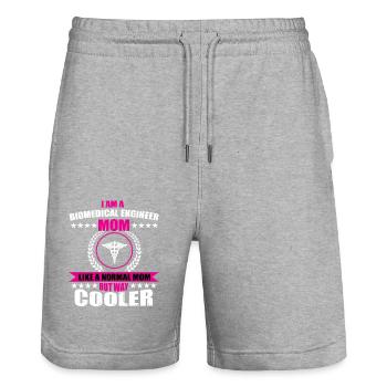 Ressourcen für Studenten der BBiomedizinischer Ing - Stanley/Stella Unisex Bio Joggingshorts Trainer  - Grau meliert - Vorne - Nik (191cm) & Marisol (170cm)