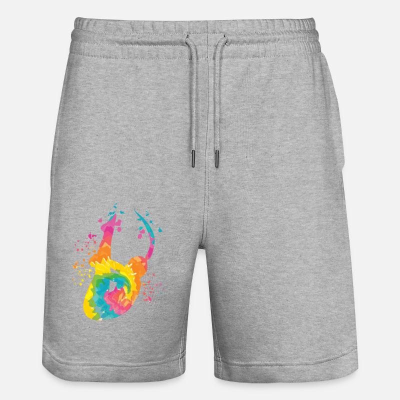 Plongeon, Saut artistique, Plongeon synchronisé - Short de jogging bio TRAINER Stanley/Stella unisexe - gris chiné