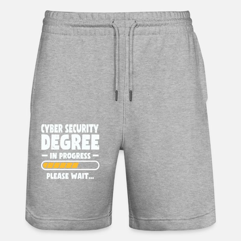 Chemise de degré de cybersécurité - Short de jogging bio TRAINER Stanley/Stella unisexe - gris chiné