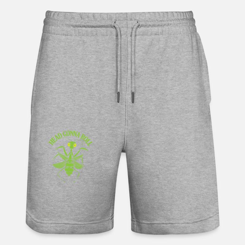 Tête allant à Roll Mantis - Short de jogging bio TRAINER Stanley/Stella unisexe - gris chiné