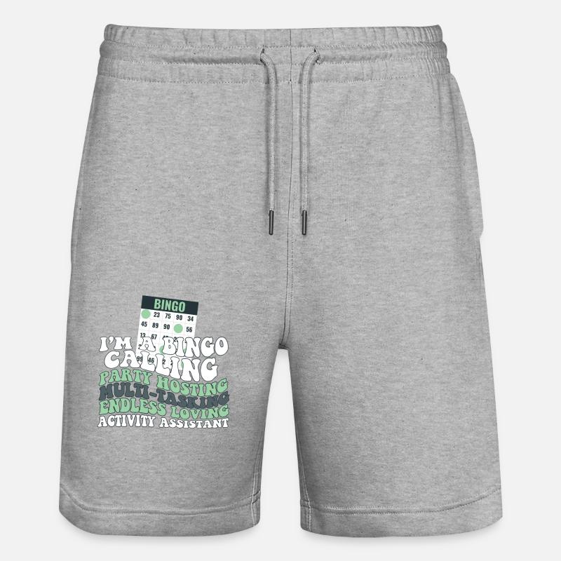Proud Activity Assistant Appreciation - Stanley/Stella Unisex Bio Joggingshorts Trainer - Grau meliert