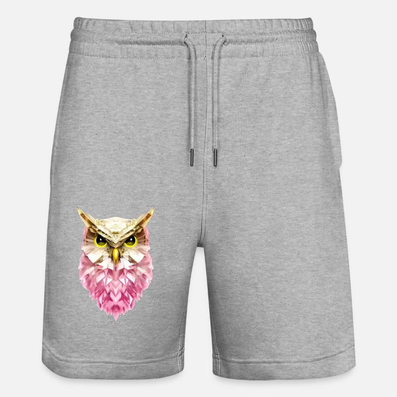 Oiseau de nuit - Short de jogging bio TRAINER Stanley/Stella unisexe - gris chiné