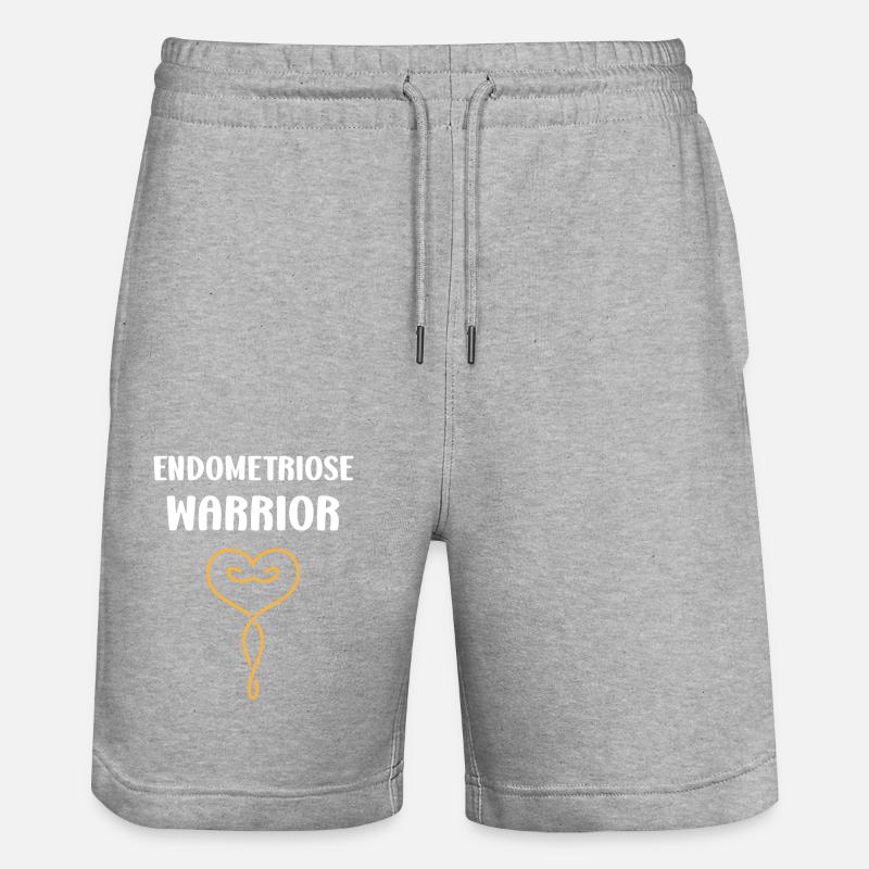 sensibilisation endométriose - Short de jogging bio TRAINER Stanley/Stella unisexe - gris chiné
