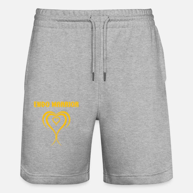 sensibilisation endométriose - Short de jogging bio TRAINER Stanley/Stella unisexe - gris chiné