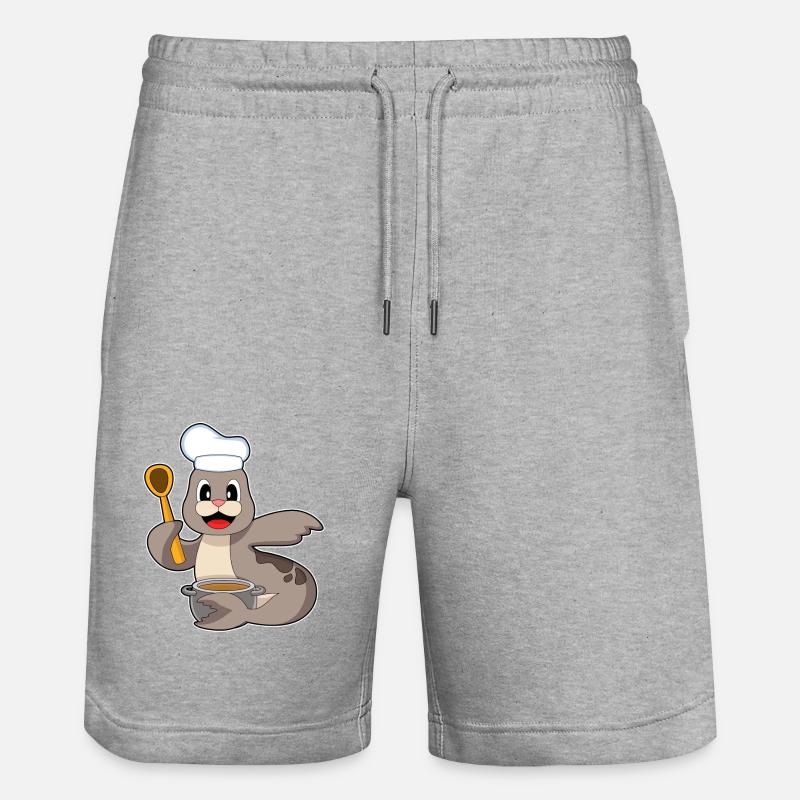 Marmite de phoque - Short de jogging bio TRAINER Stanley/Stella unisexe - gris chiné