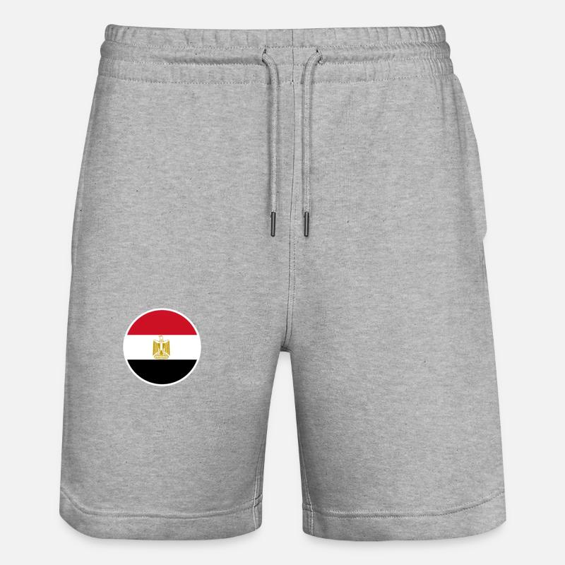 Egypte Drapeau égyptien Egyptien - Short de jogging bio TRAINER Stanley/Stella unisexe - gris chiné
