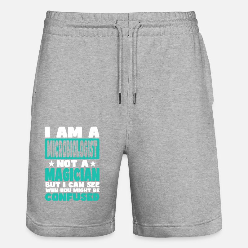 Microbiologiste - Short de jogging bio TRAINER Stanley/Stella unisexe - gris chiné