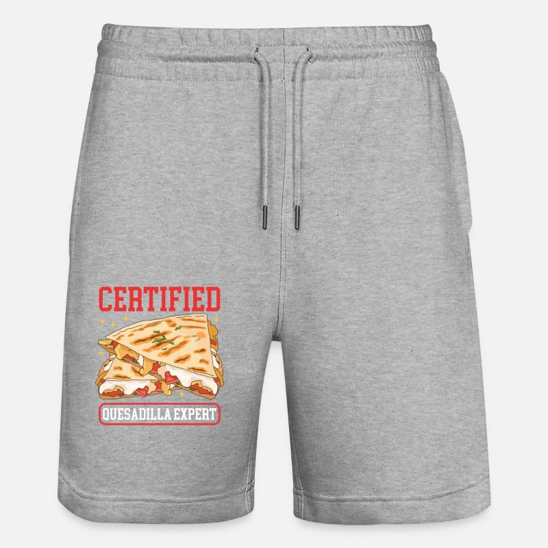 Quesadilla Tortilla Quesadillas Cadeau - Short de jogging bio TRAINER Stanley/Stella unisexe - gris chiné