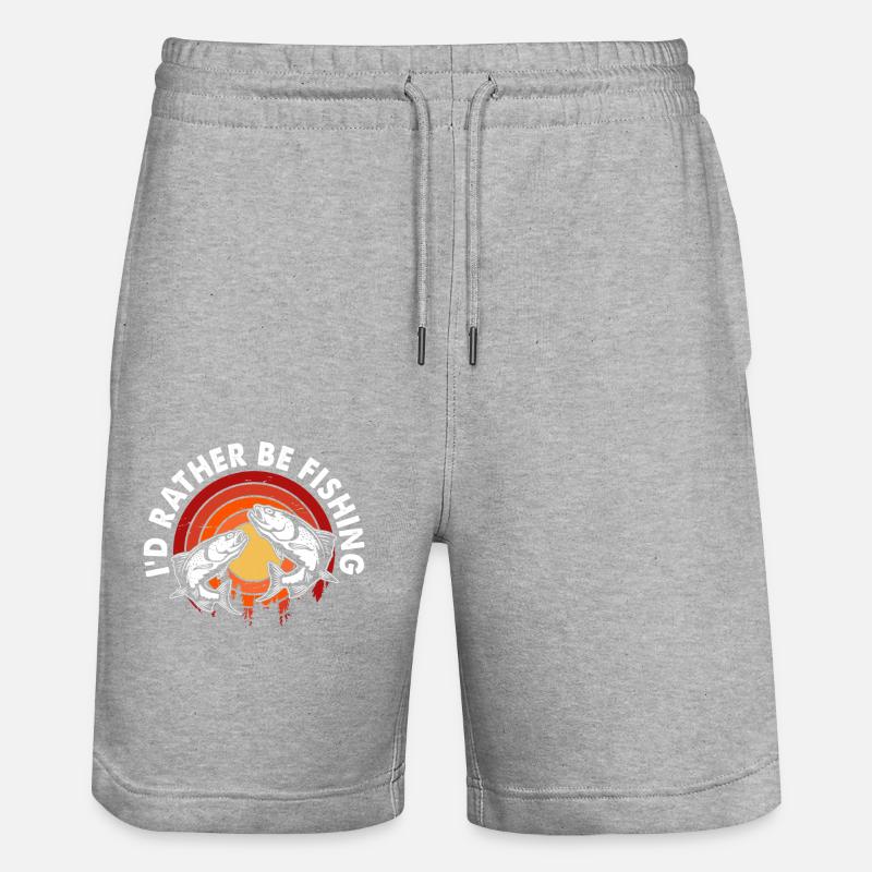 Pêcheurs à la ligne - Short de jogging bio TRAINER Stanley/Stella unisexe - gris chiné