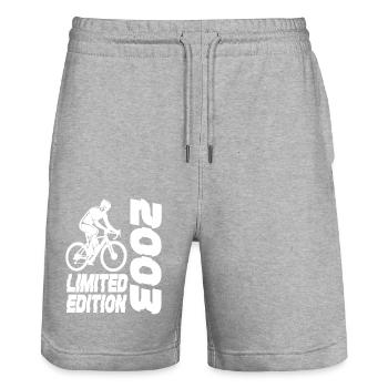 Édition limitée 2003 Vélo en édition limitée - Short de jogging bio TRAINER Stanley/Stella unisexe - gris chiné - Devant - Nik (191cm) & Marisol (170cm)