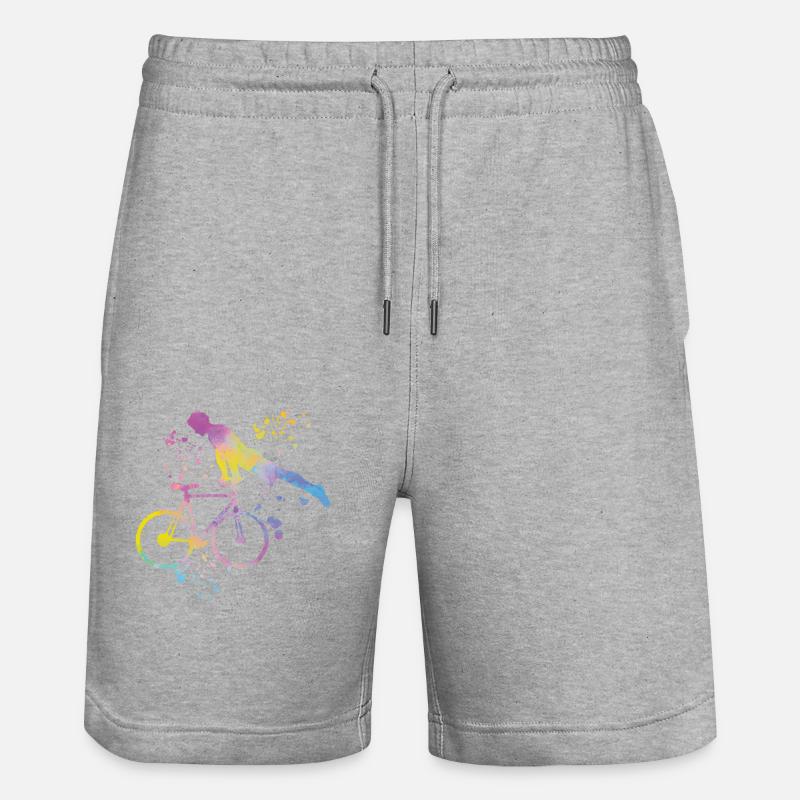 Kunstradfahren Kunstradfahrer - Stanley/Stella Unisex Bio Joggingshorts Trainer  - Grau meliert