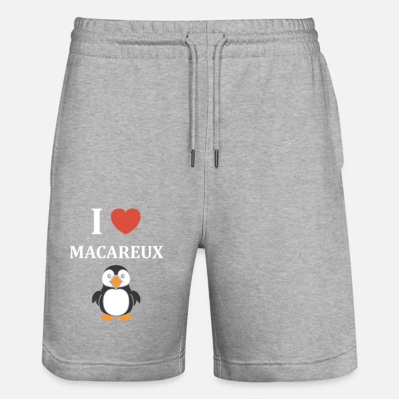 macareux - Short de jogging bio TRAINER Stanley/Stella unisexe - gris chiné
