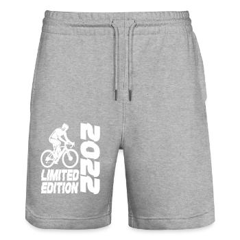 Vélo en édition limitée 2022 en édition limitée - Short de jogging bio TRAINER Stanley/Stella unisexe - gris chiné - Devant - Nik (191cm) & Marisol (170cm)